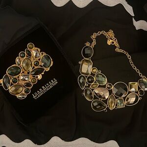 Joan rivers faceted necklace and bracelet set. Gorgeous!